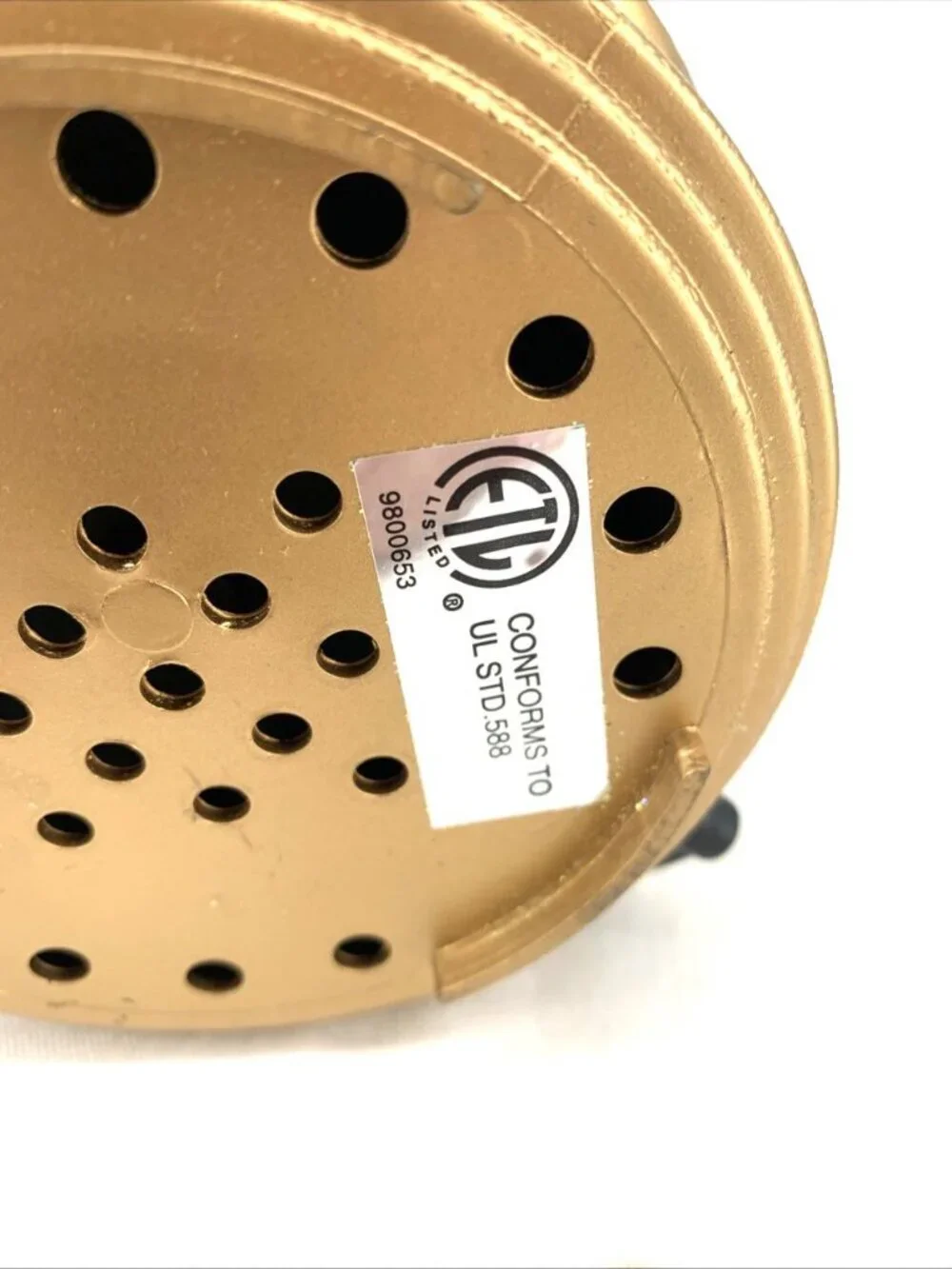 Avon Fiber Optic Tree Replacement Base Gold Musical Tested Works